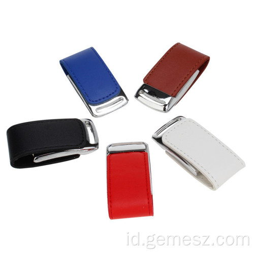 Emboss LOGO Kulit USB Stick USB 3.0 2.0